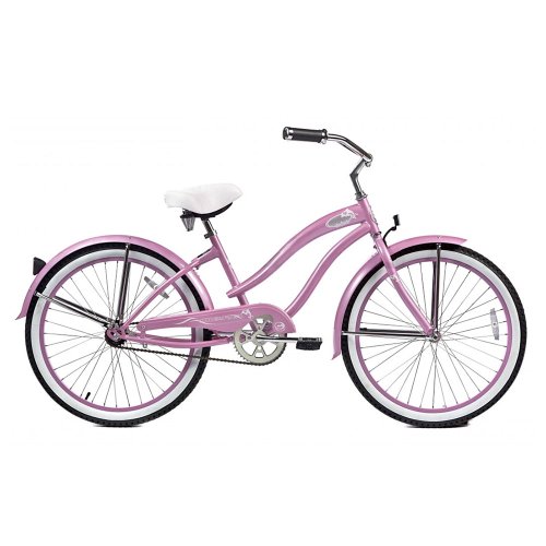 pink beach bike