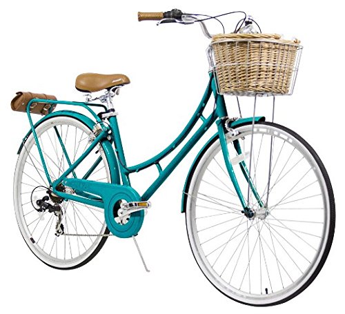 teal bicycle basket